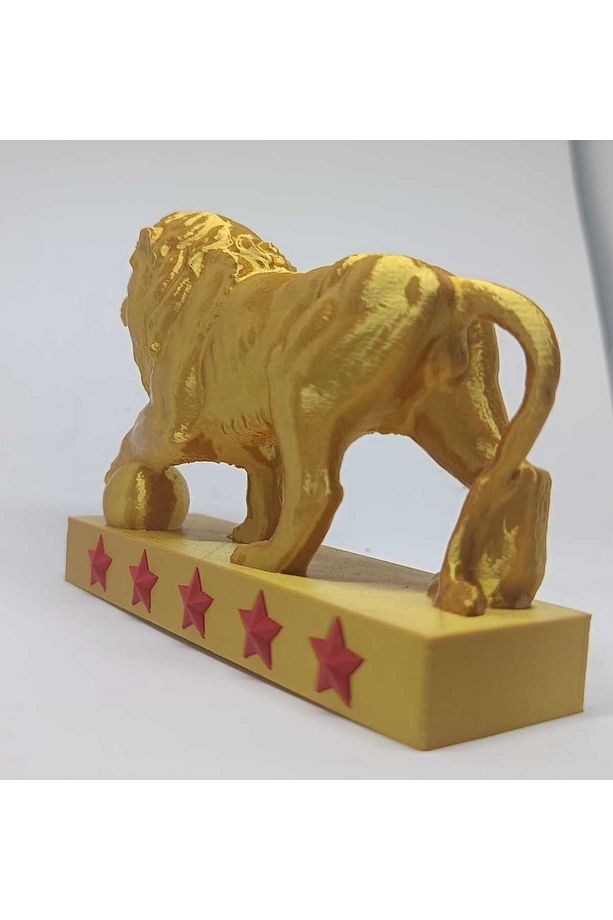 ŞAMPİYON ASLAN FİGÜRÜ BİBLO ÖZEL TASARIM - 3