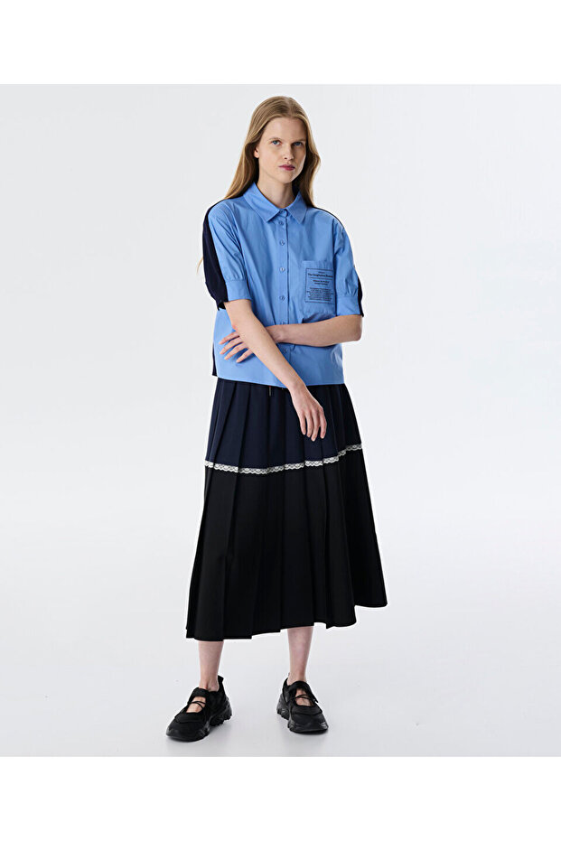 PATCH'Lİ KUMAŞ MIX GÖMLEK - 2