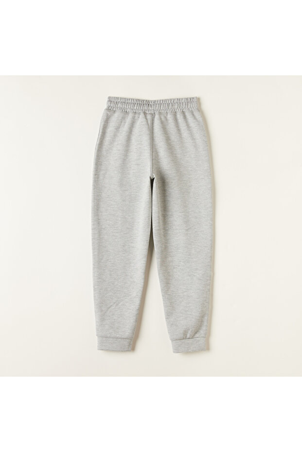 Solid Joggers with Drawstring Closure - 4