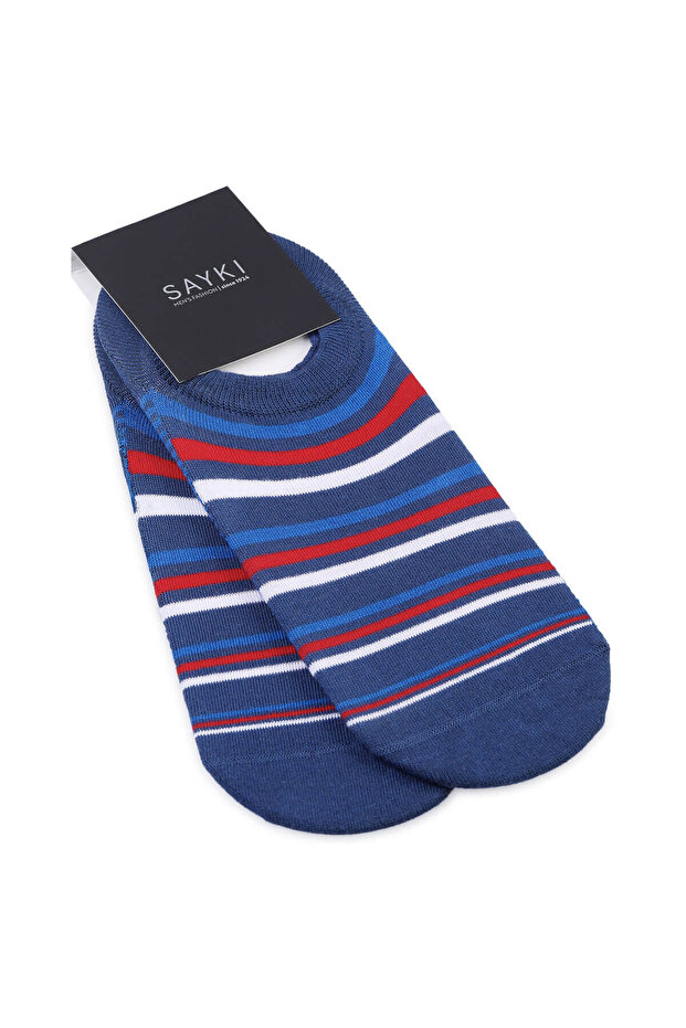 جوارب راقصة الباليه مزدوجة من القطن منقوشة باللون الأحمر - 1