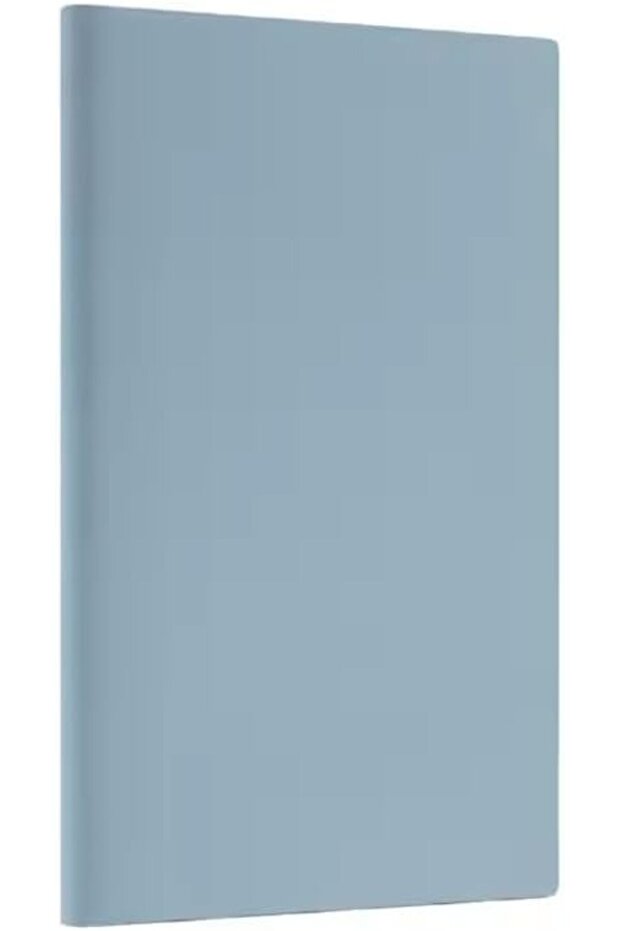 80-Sheets Leather Cover Notebook, Blue