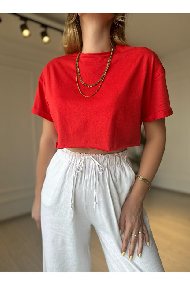 Crop Basic Tshirt - 4