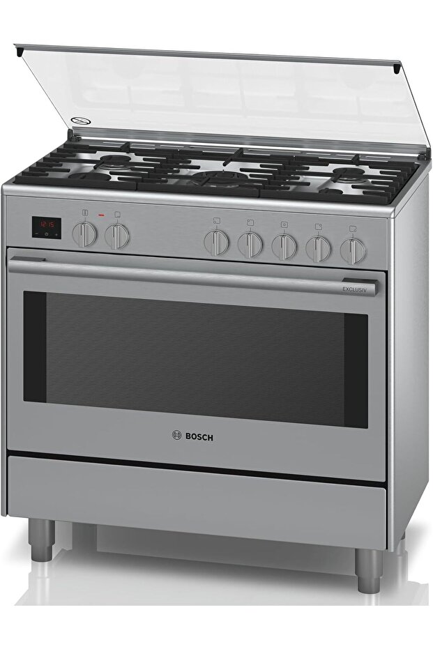 90X60 cm Top Gas And Electric Oven Free Standing Cooker, HSB738357M