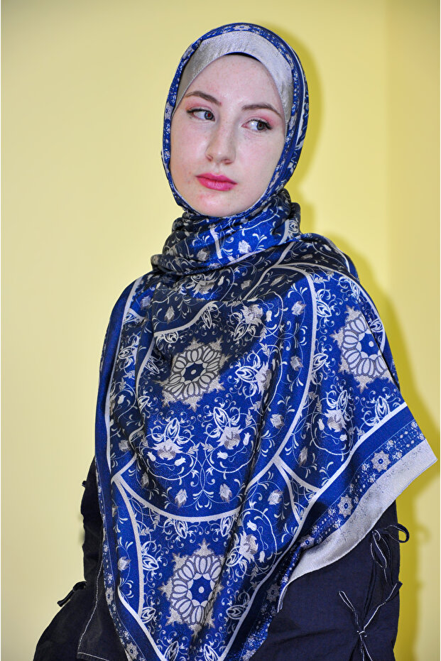 شال حريري بنمط جلزار جانجان - 2