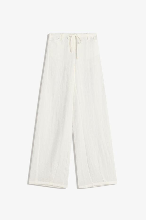 Rustik geniş paça pantolon - 2
