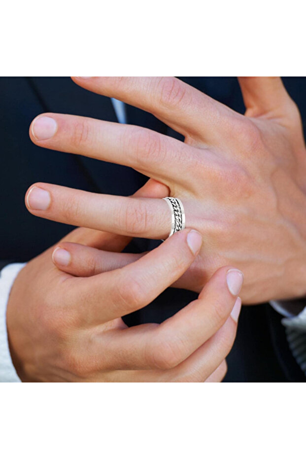 Rotating ring, Silver - 3