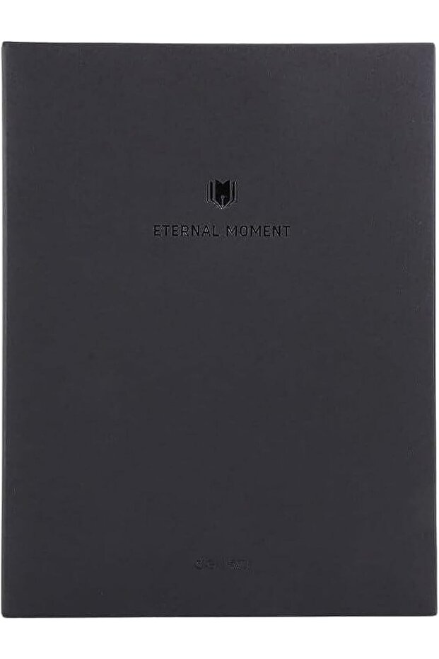 EN139L BK A5 80gsm Leather Cover 120 Sheets Notebook