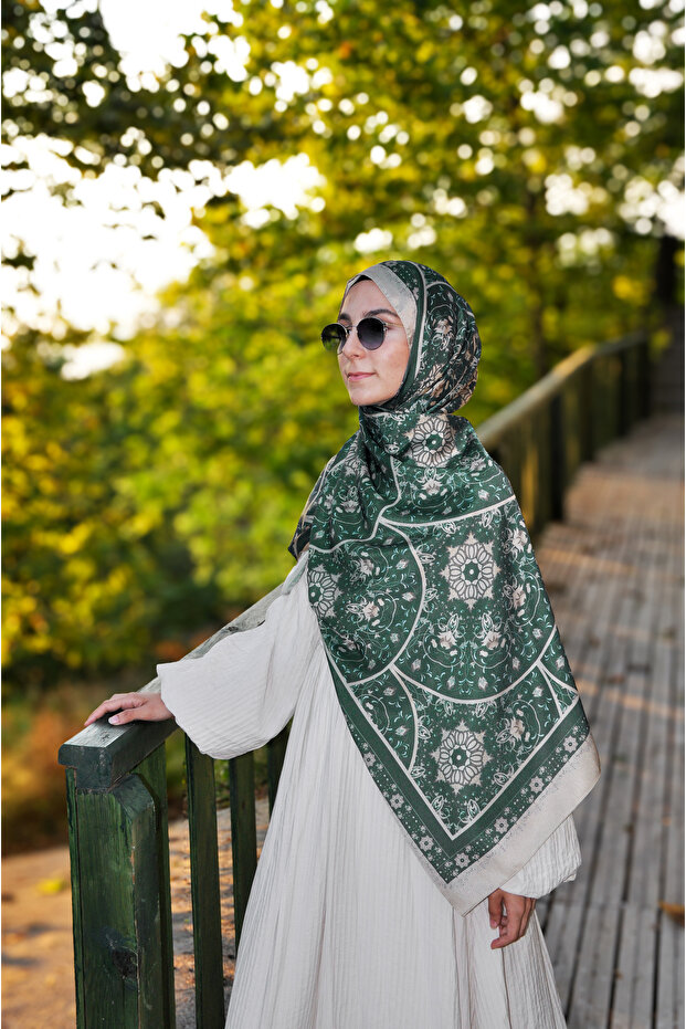 شال حريري بنمط جلزار جانجان - 2