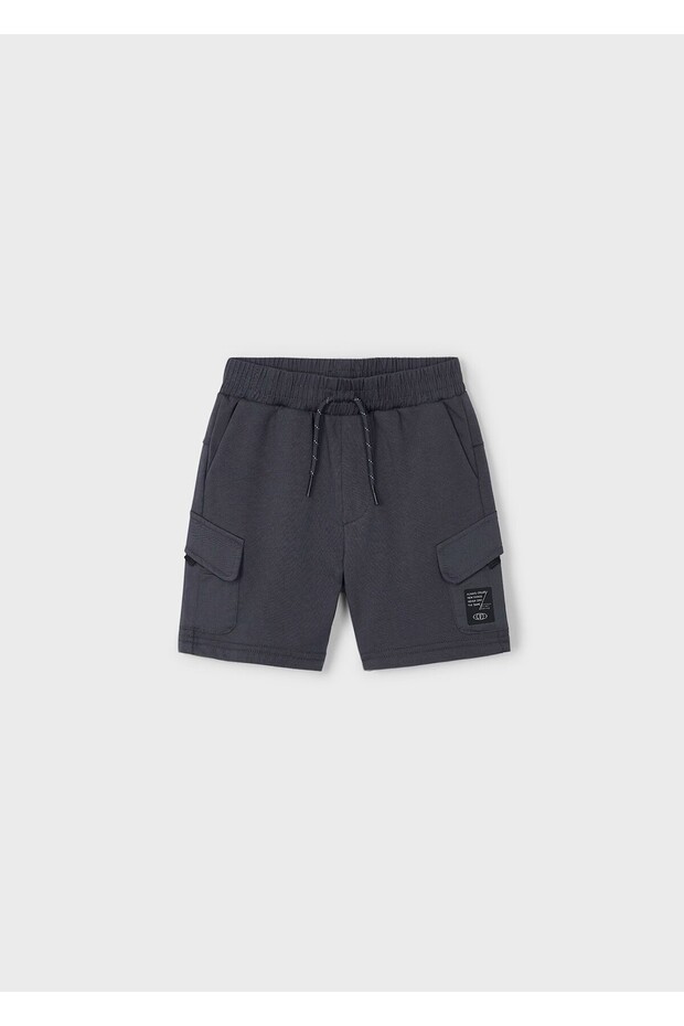 Boy's Pocketed Combed Cotton Shorts