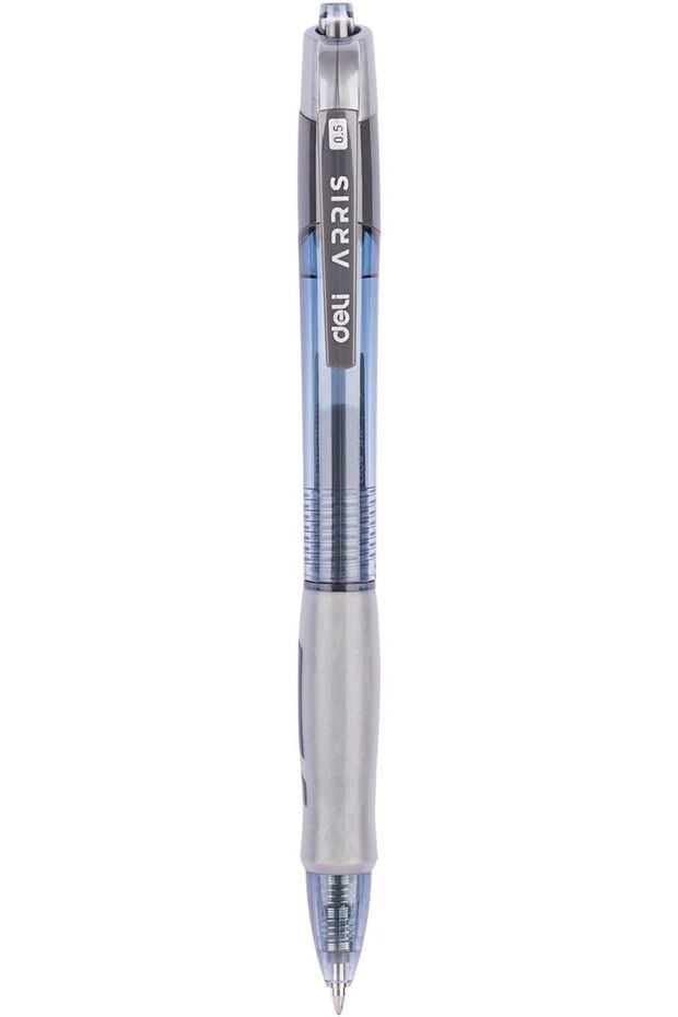 Retractable Gel Ink Pen .Bullet tip: 0.5mm Black Ink 1 pc
