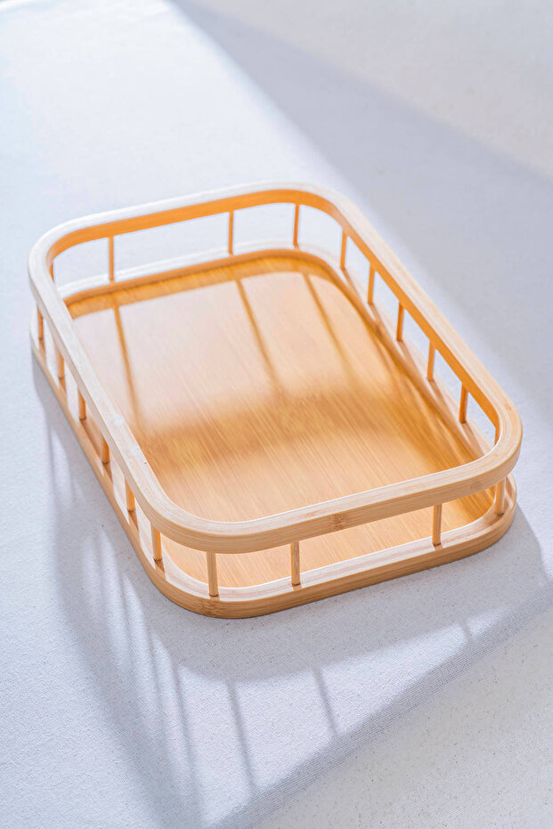 Bambu Dikdörtgen Tepsi - 38 cm - 1