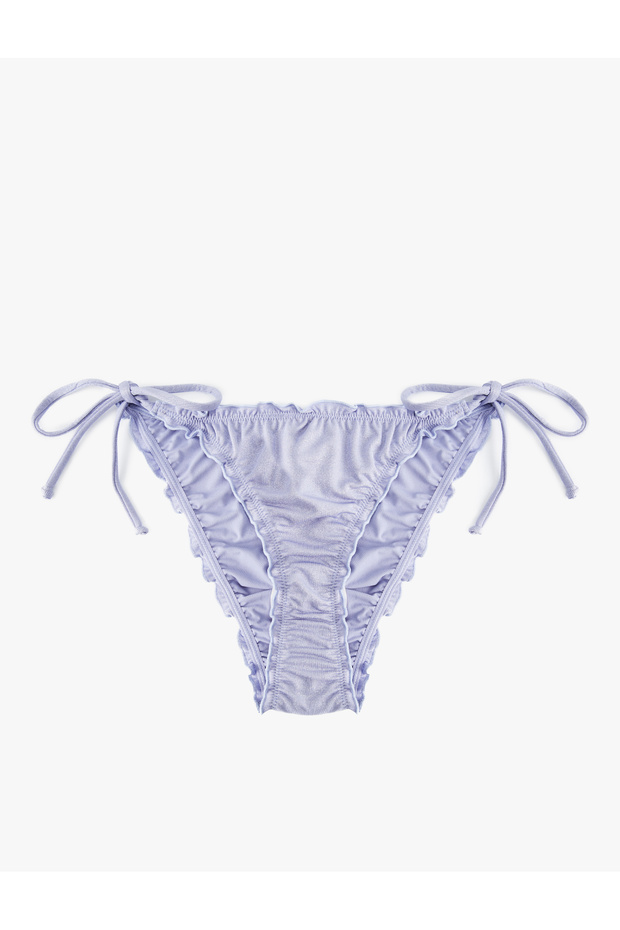 Tie-Up Ruffle Bikini Bottom - 1