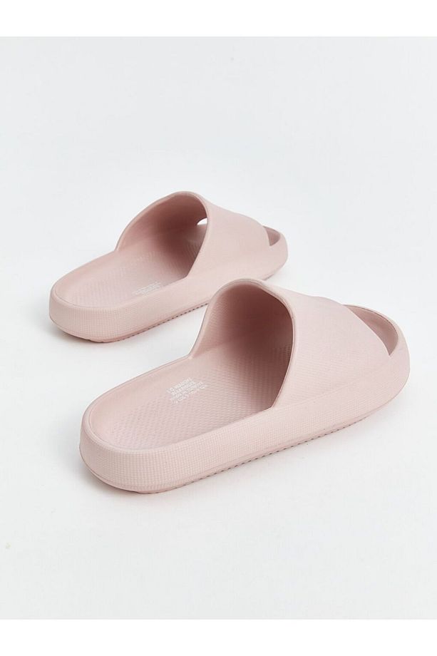 Pembe Tek Bantlı Kadın Terlik - 4