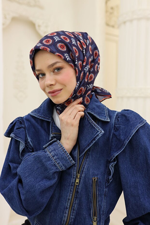 Soft Cotton Clove Flower Scarf - 73076 - 13