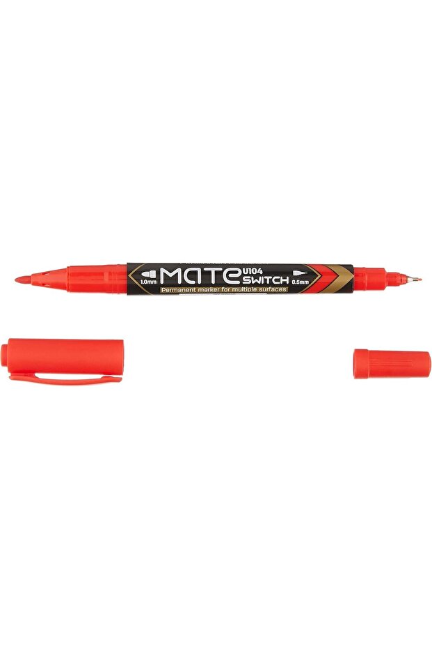 MateSwitch Permanent Twin Marker - Red (0.5mm & 1.0mm)