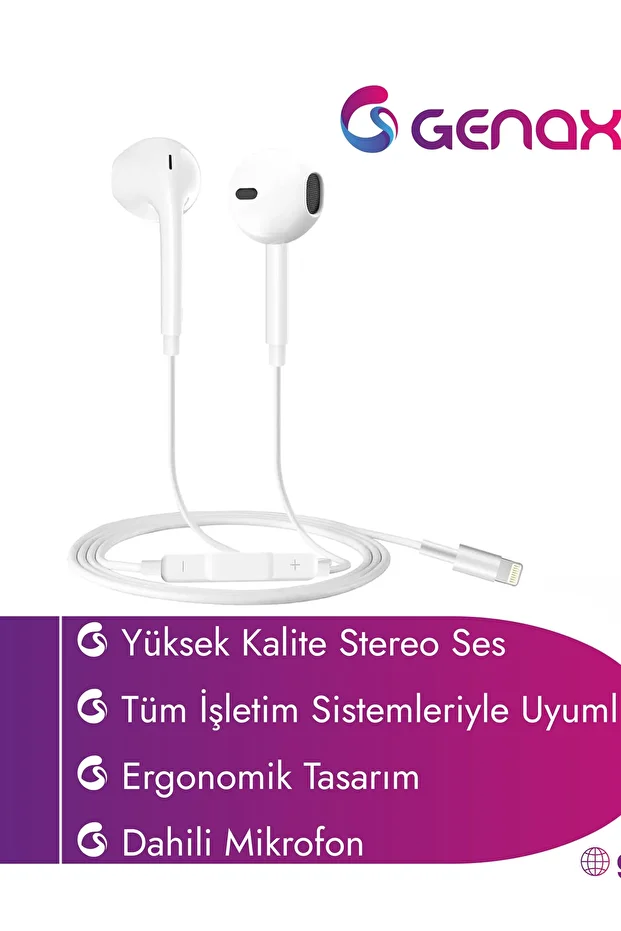 Bluetooth Açıldığında Ses Veren Lightning Kulaklık - 5