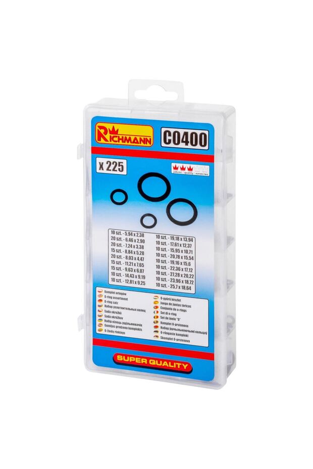 Oringuri, set 225 buc, - 2