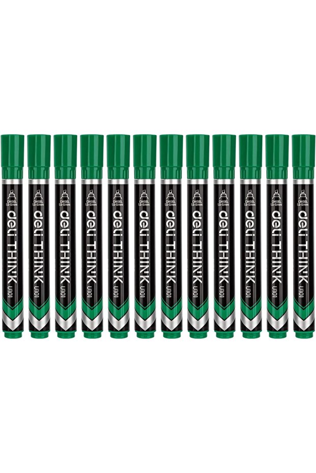Think 1.5-5 mm Chisel Tip Permanent Marker, Green - 7