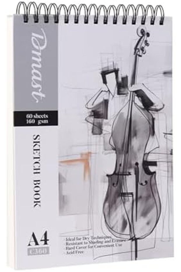EC360 Dmast A4 160 GSM Sketch Book, 60 Sheets