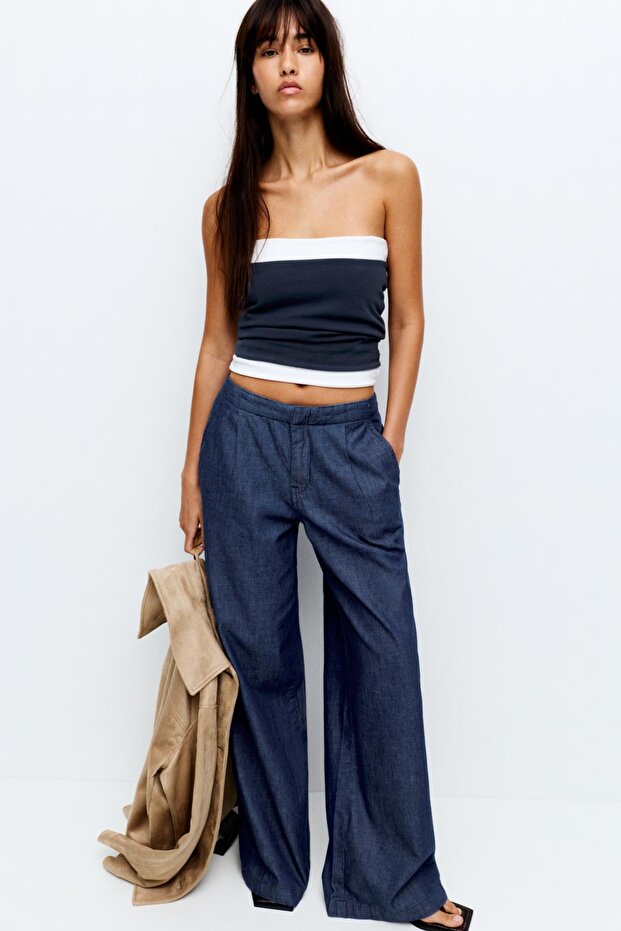 Dökümlü Pensli Jean - 1