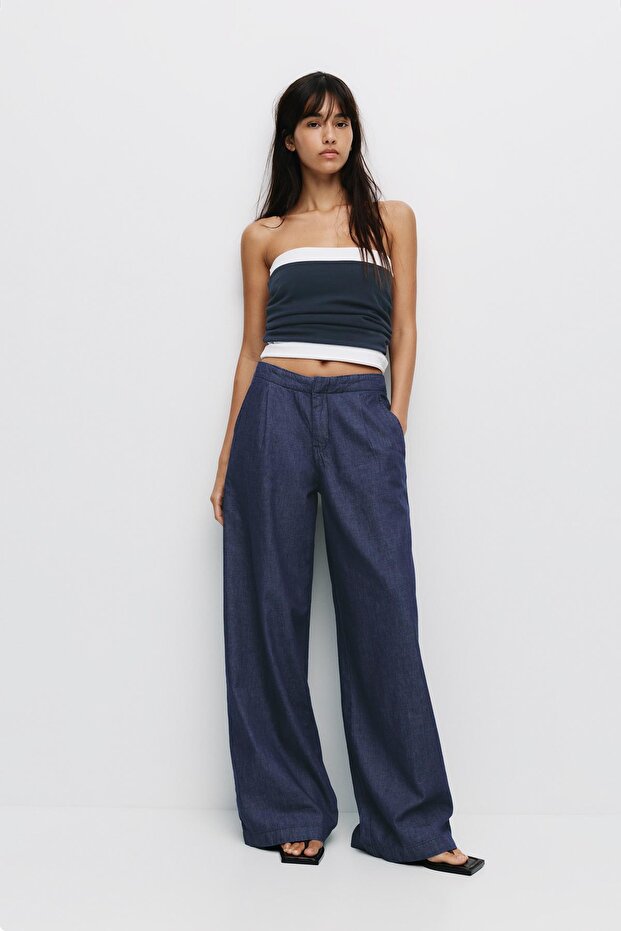 Dökümlü Pensli Jean - 2