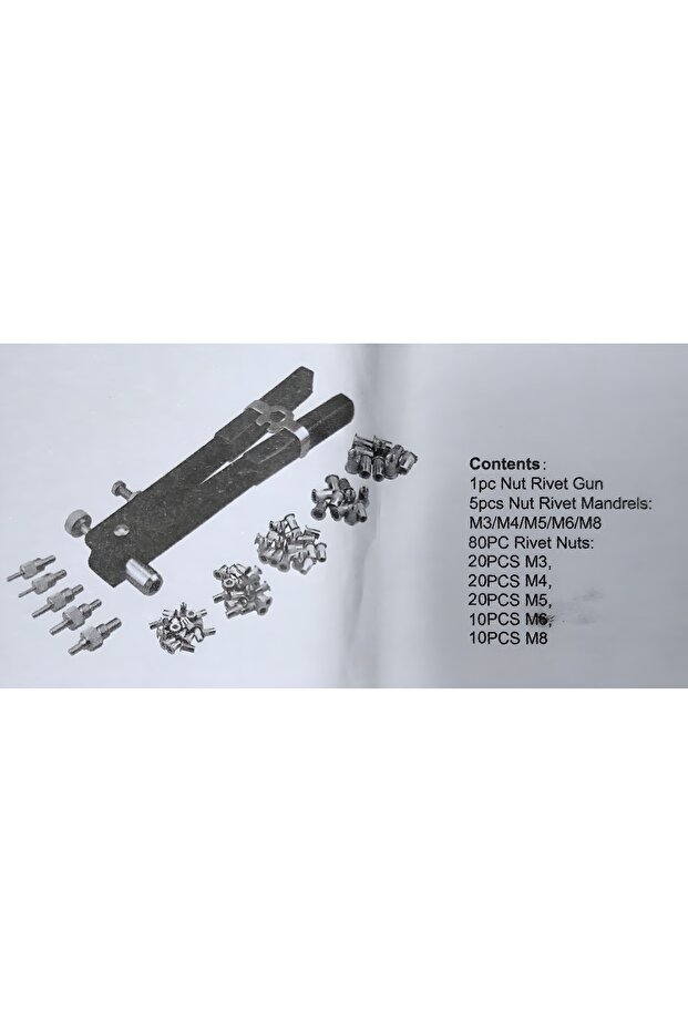 86 PARÇA SOMUN PERÇİN TABANCASI SETİ - 4