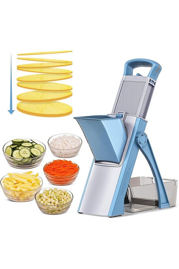 Vegetable Chopper Safe Mandoline Slicer for Kitchen, Multifunctional Chopper Vegetable Cutter, Julie