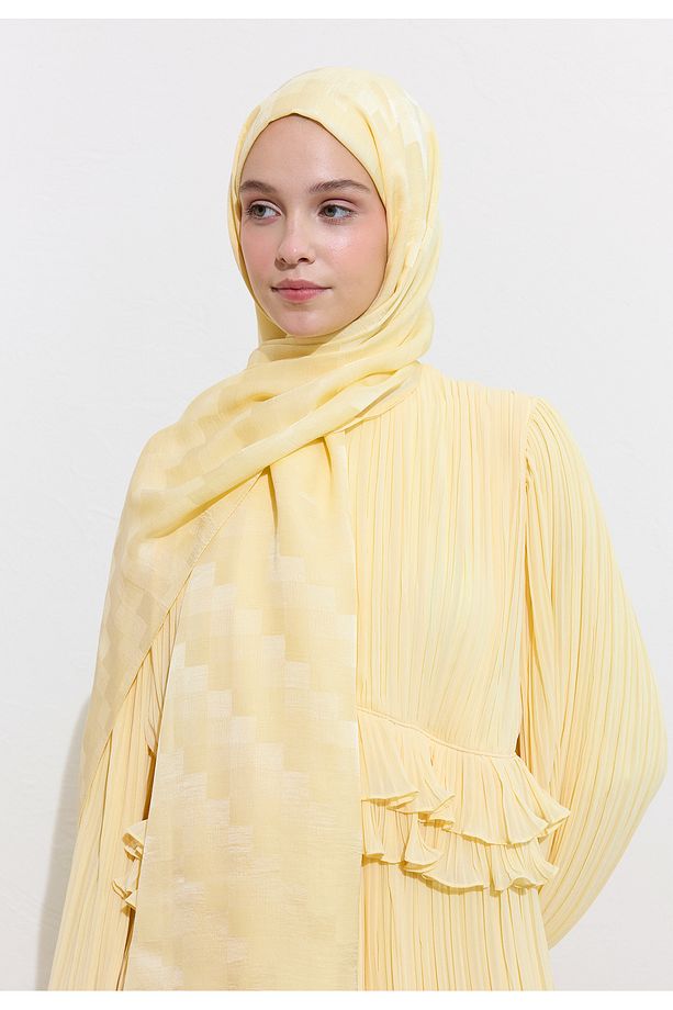 Nori Ipeksi Jakar Şal Butter Yellow - 2