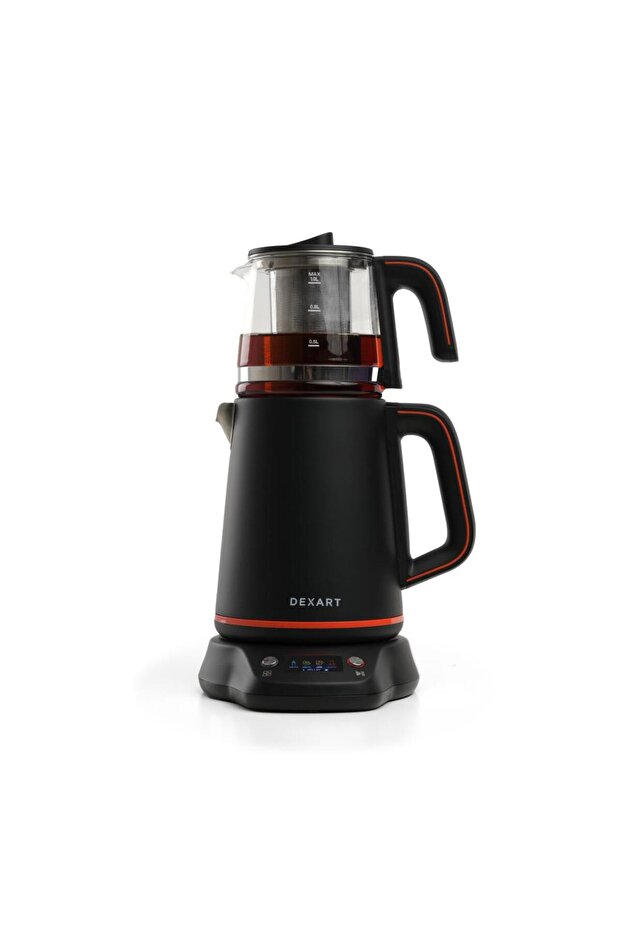 ماكينة صنع الشاي الرقمية Dx-1321-bl Perfecttea باللون الأسود
