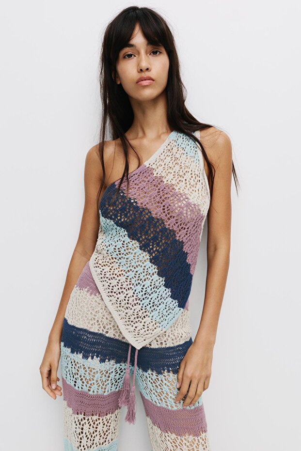 Çizgili kroşe top - 2