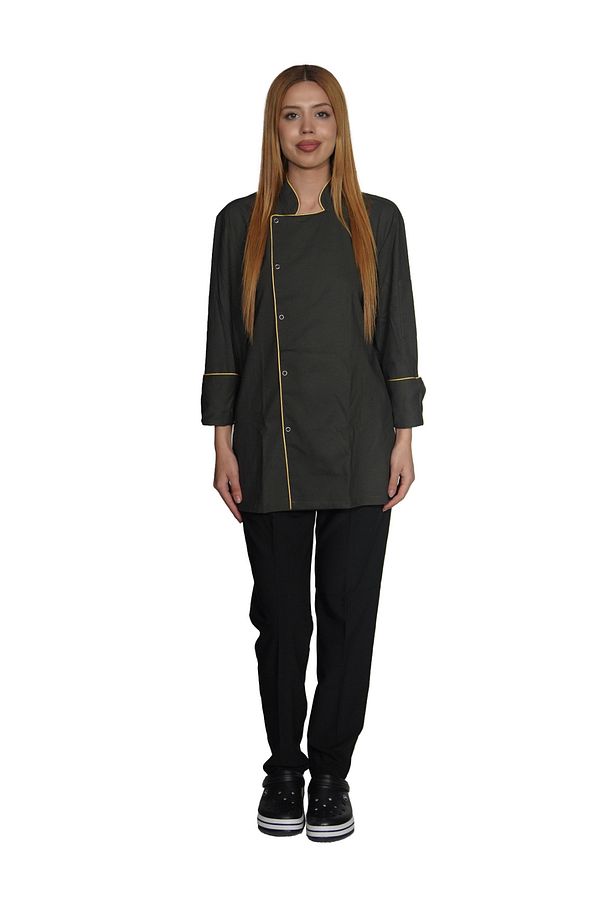 AŞÇI / ŞEF CEKETİ HAKİ YEŞİL UNISEX - 4