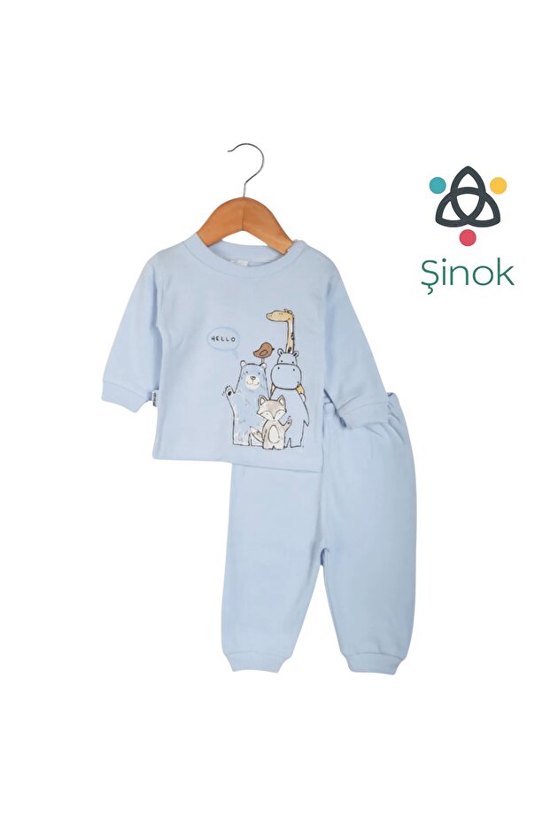 Erkek Bebek Gecelik Pijama Takımı - 1