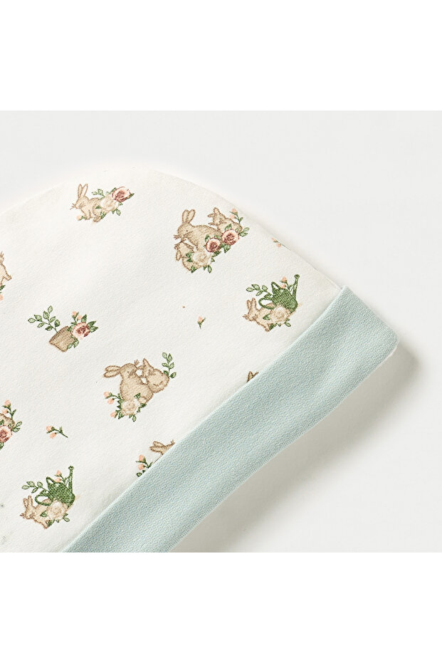 Bunny Print Cap - 2