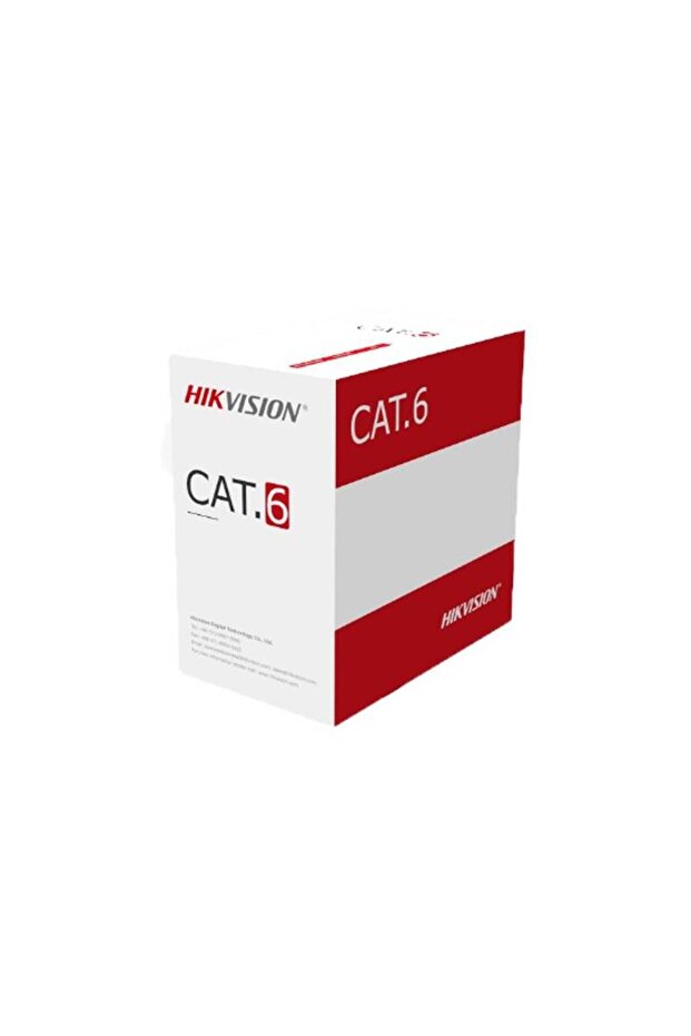 كابل شبكة هيكفيجن CAT6 U/UTP – CCA – أبيض – 305 متر