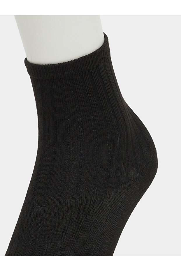 Set of 4 - Solid Ankle Socks - 3