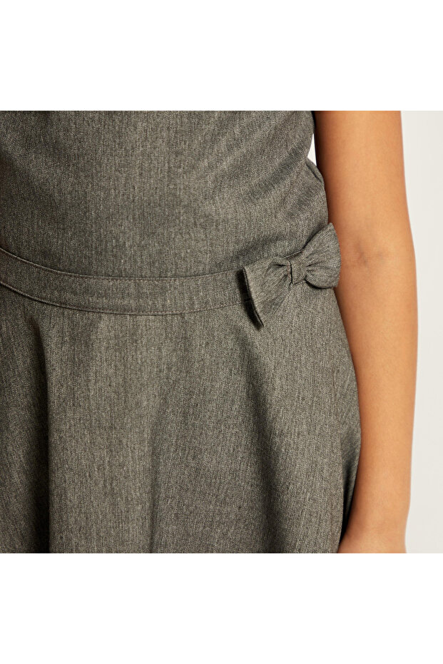 مريلة صلبة مع لمسة فيونكة - 3