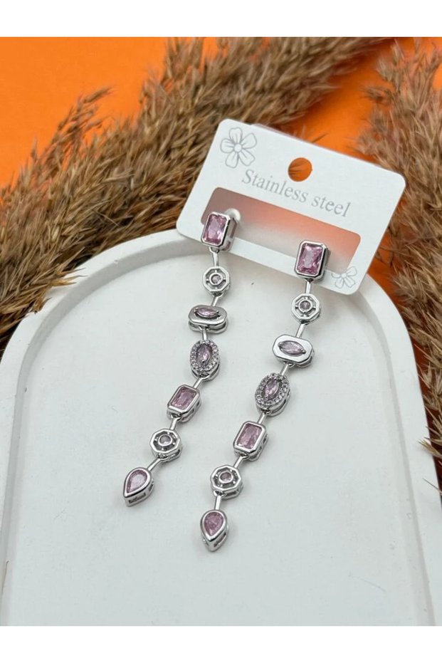 Women's Y Model Steel Earrings