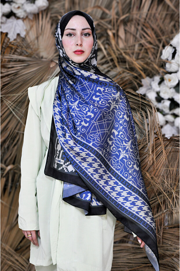 شال حريري بنمط آيز جانجان - 3