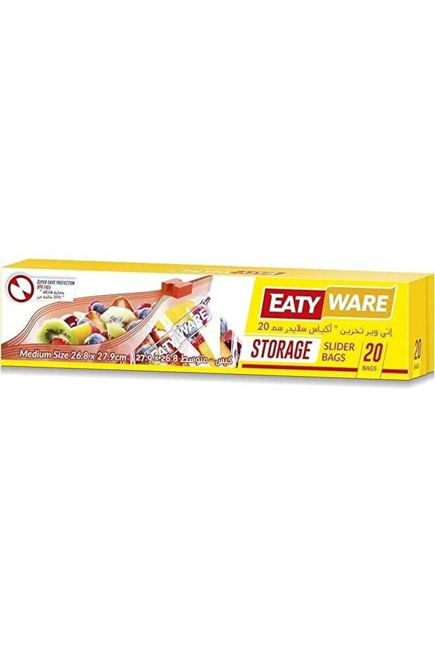 EATYWARE Medium Slider Storage Bag 20-Pieces