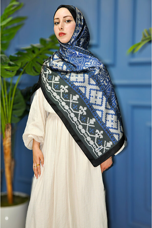 شال حريري بنمط آيز جانجان - 3