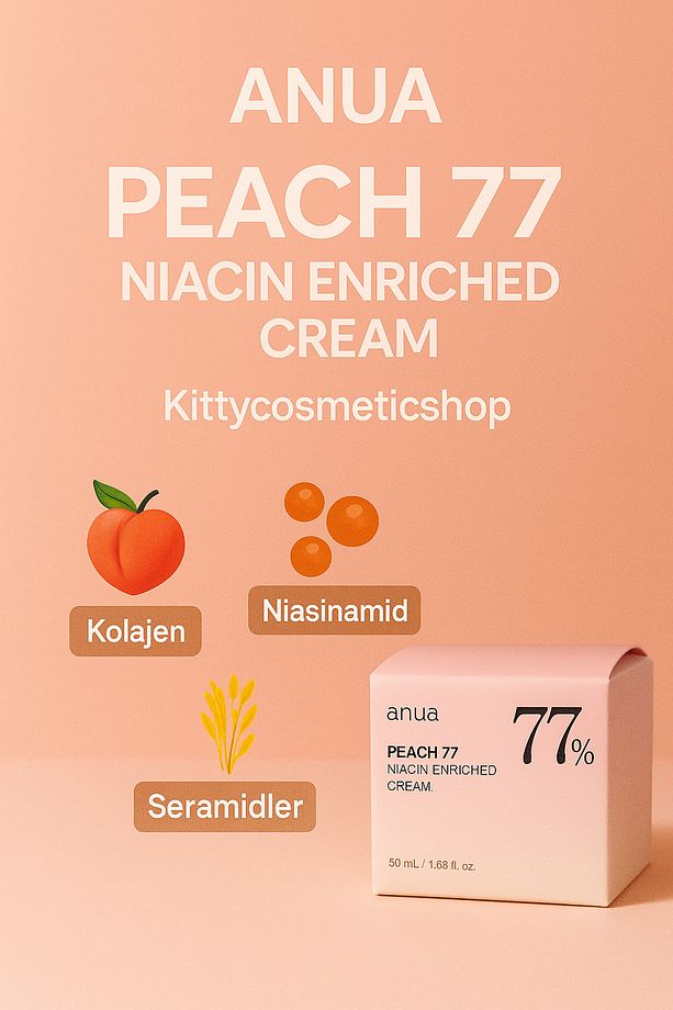 Peach 77% Nıacın Enrıched Krem (ŞEFTALİ ÖZÜ)50 ml - 1