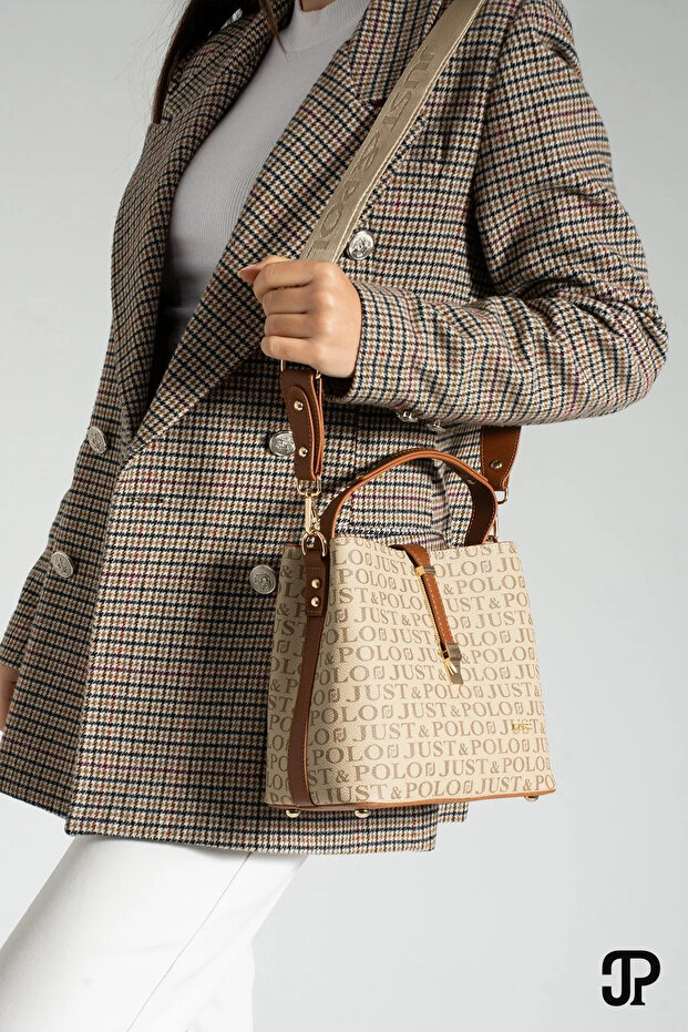Original Women's Medium Size Waterproof Daily Luxury Design Hand and Shoulder Bag Shopper 23 X 18 cm Shoulder Bag