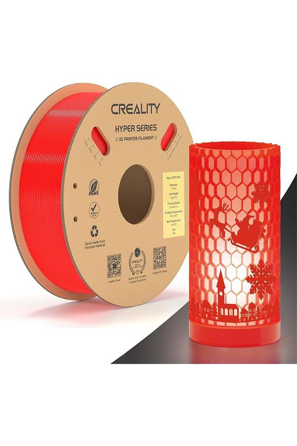 Hyper Petg Kırmızı Filament 1.75mm 1Kg - 1