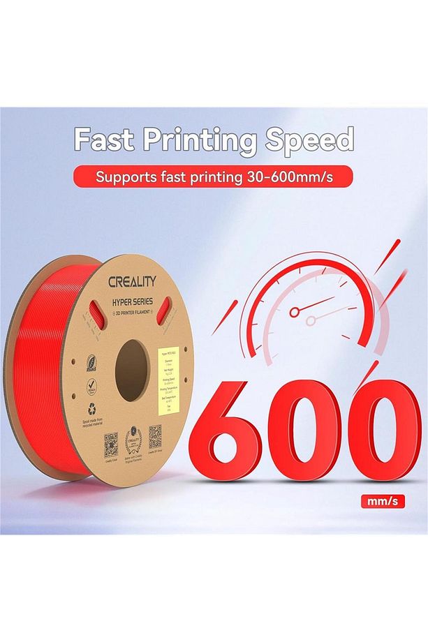 Hyper Petg Kırmızı Filament 1.75mm 1Kg - 3