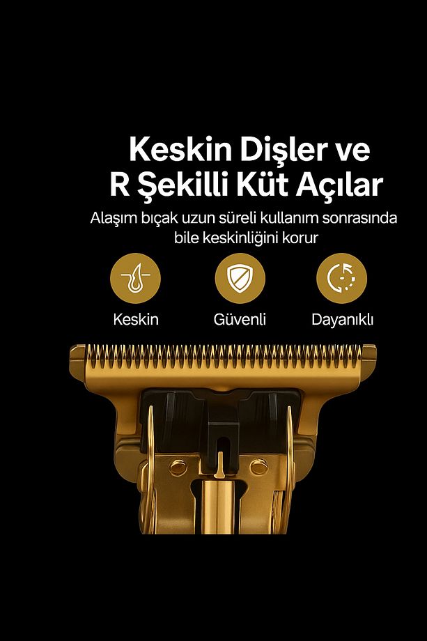 Tıraş Makinesi Seti | USB Şarjlı Saç Sakal Tüm Vücut Manuel 4 Başlıklı Makina Tıraş Makinesi - 4