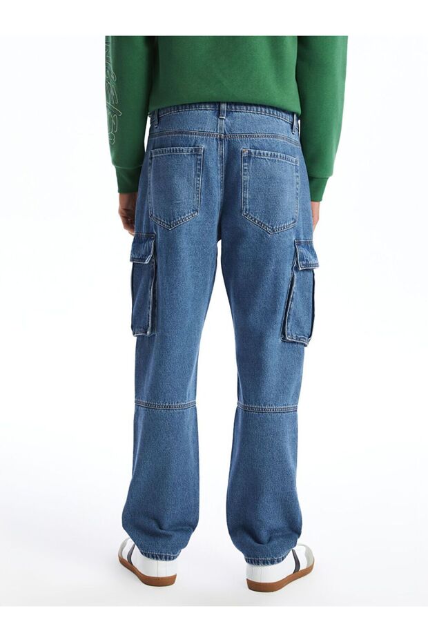Indigo Regular Fit Erkek Jean Pantolon - 5