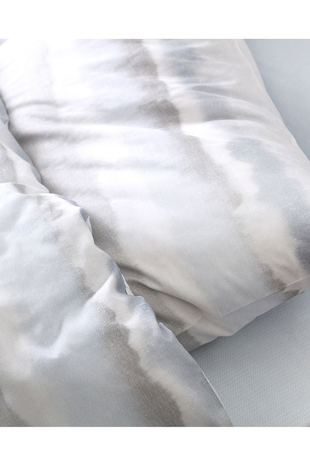 Leda King Size %100 Pamuk Ranforce Baskılı Nevresim Takımı - Gri - 5