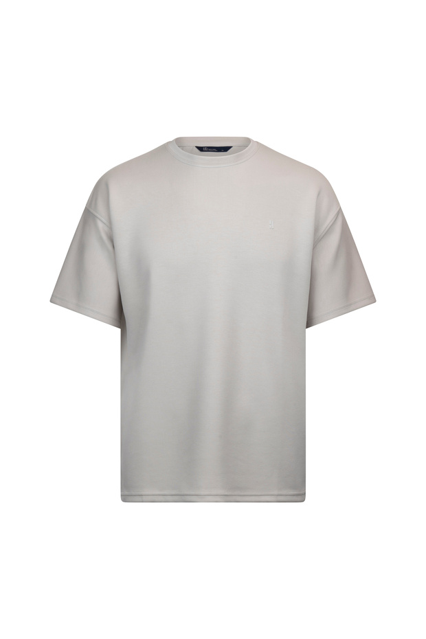 Stone Regular Fit Crew Neck Oversize T-Shirt