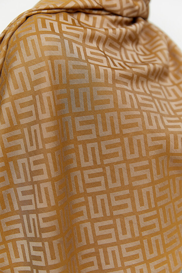 Logolu Lyocell Şal - 3