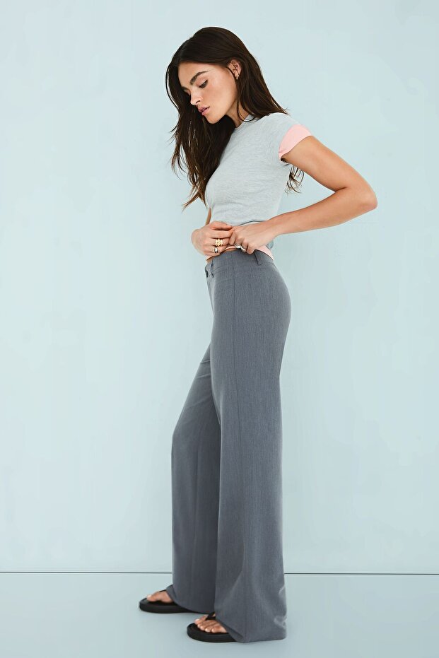 Geniş paça pantolon - 1